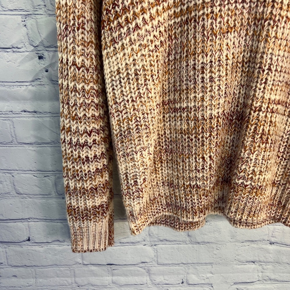 Forever 21 Sweater Size Small Cream‎ and Brown crew neck - Picture 4 of 10